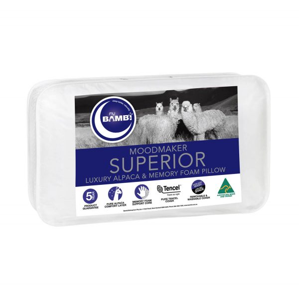 My Bambi Moodmaker Superior Alpaca Memory Foam Pillow My Bambi