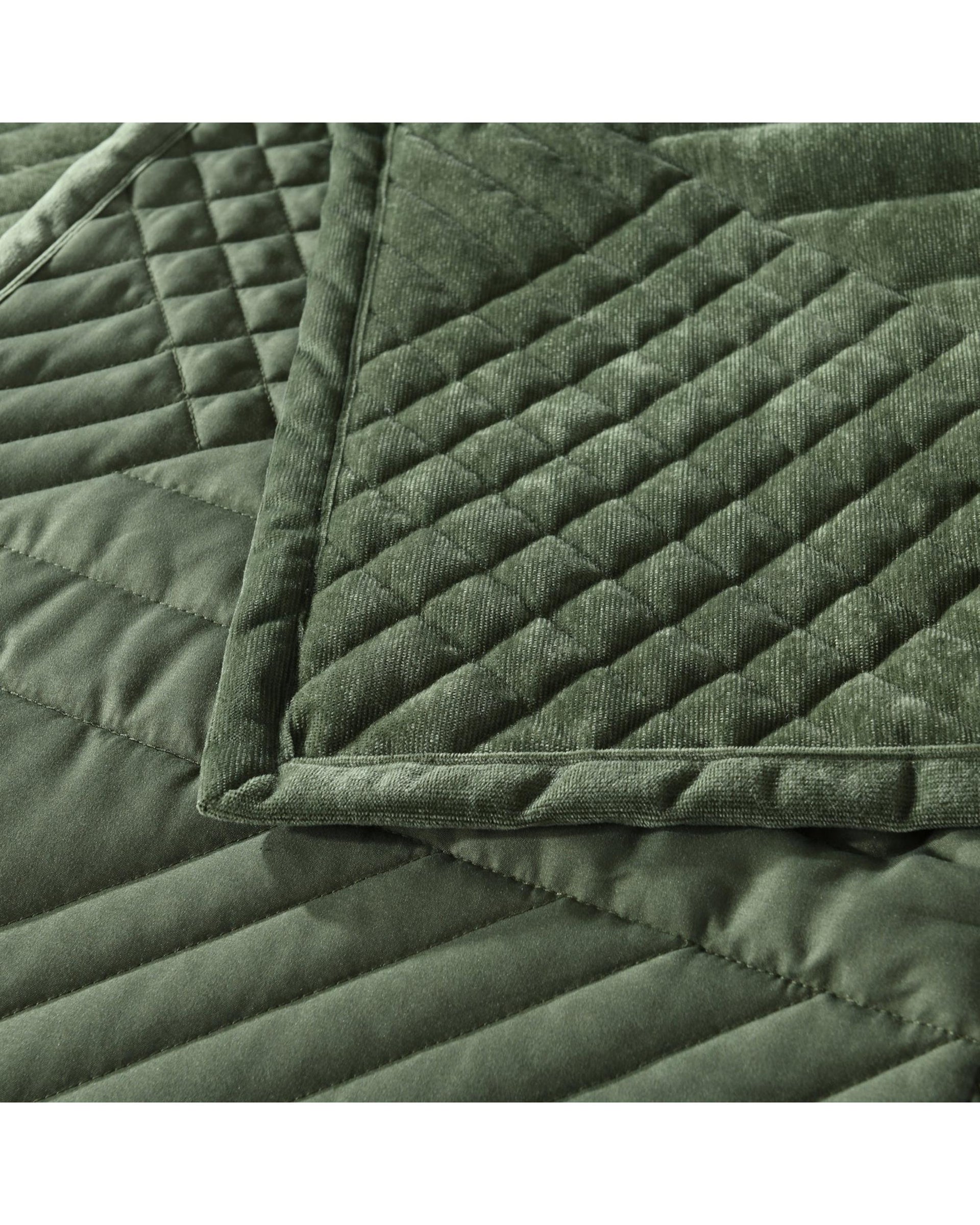 Bianca Bedding SAMATRA COVERLET SET OLIVE Bianca Bedding