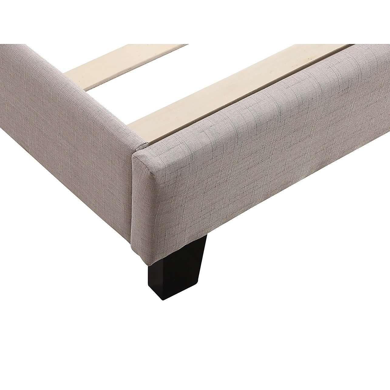 Modern Fabric Linen Bed Frame - 2 Colours Palermo
