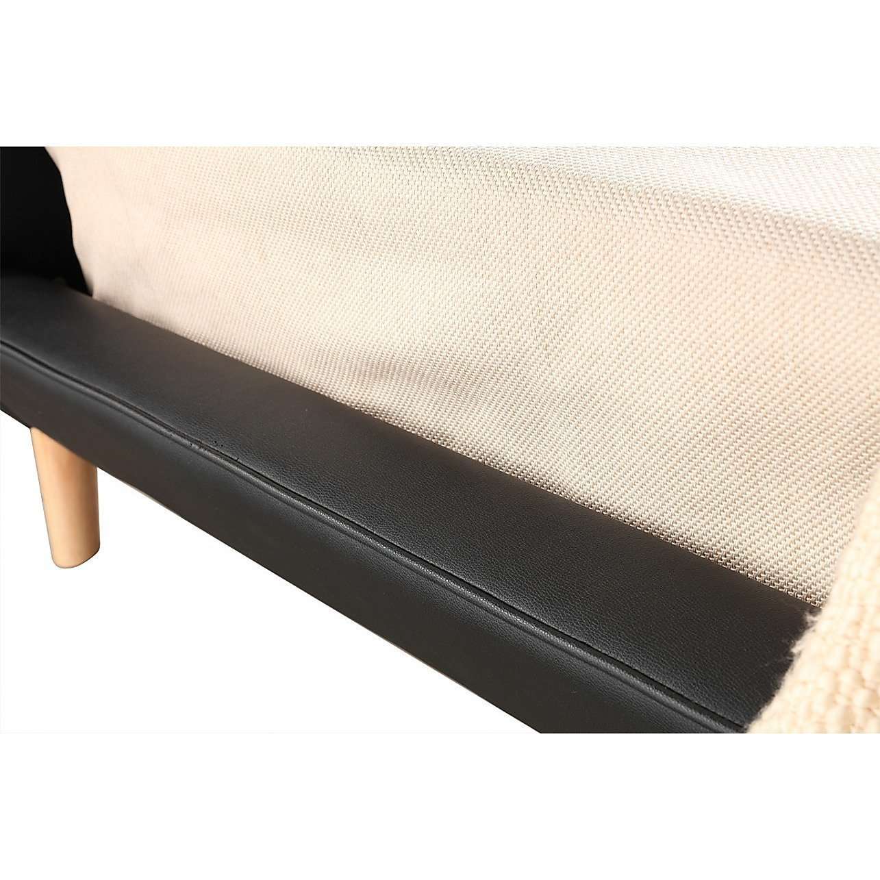 Button Tuft PU Leather Fabric Luxury Bed Frame - 2 Colours Palermo