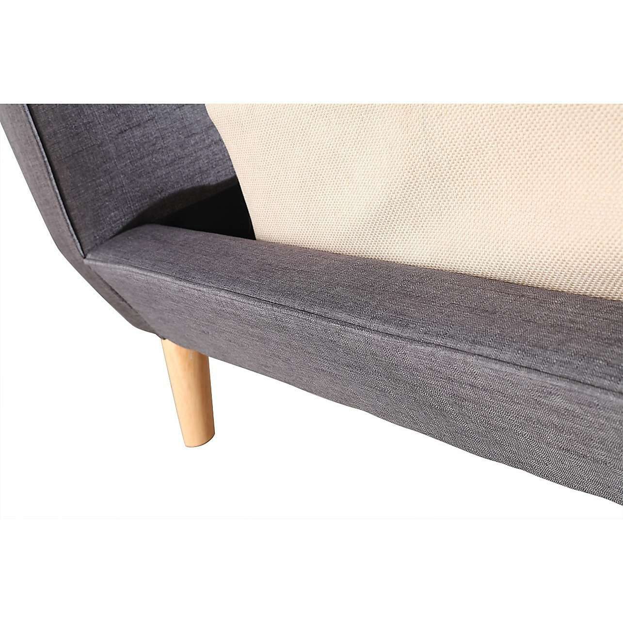 Button Tuft Linen Fabric Luxury Bed Frame Palermo