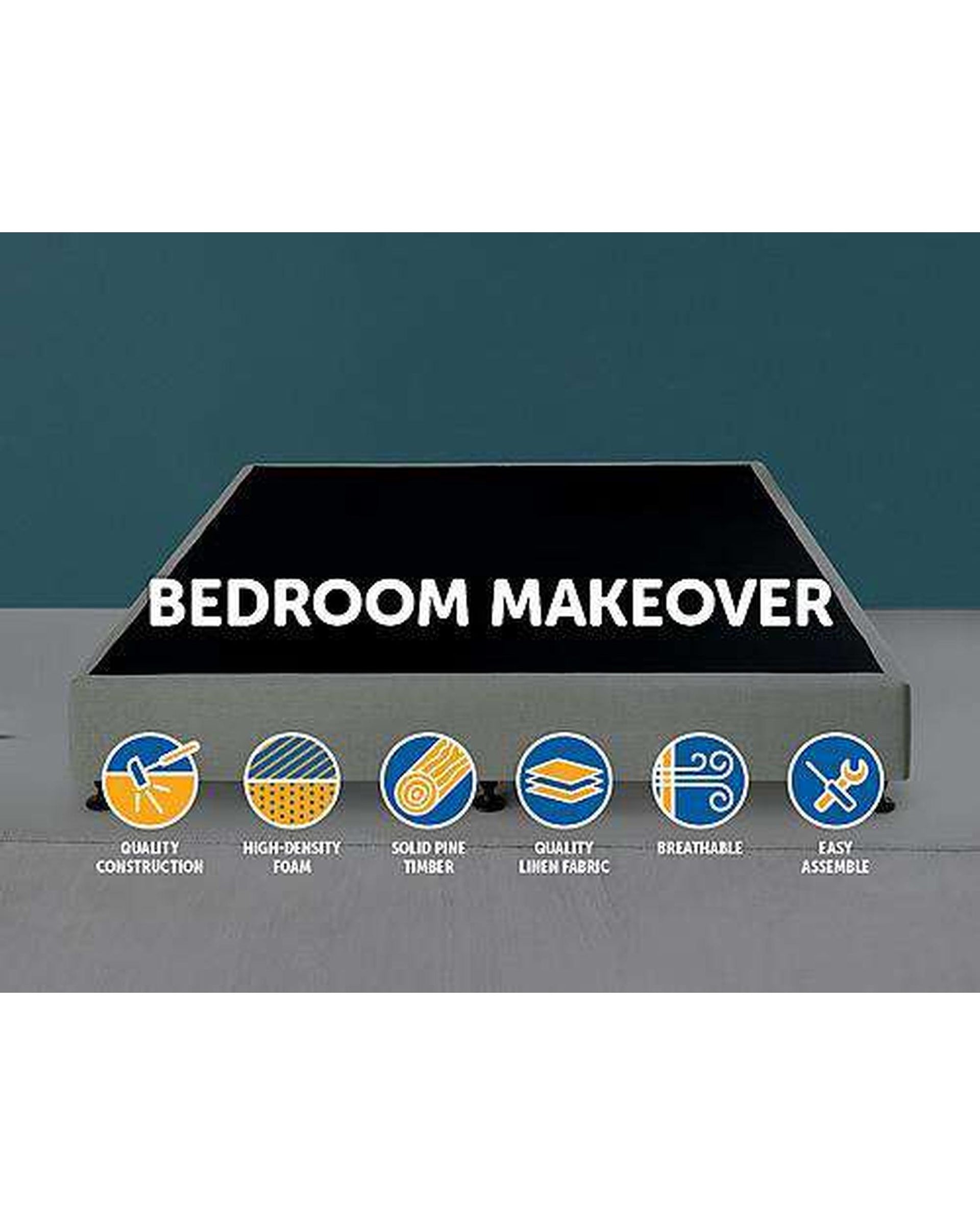 Mattress Base - Platinum Light Grey Palermo