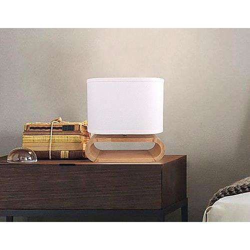 Contemporary Wooden Bedside Lamp Palermo