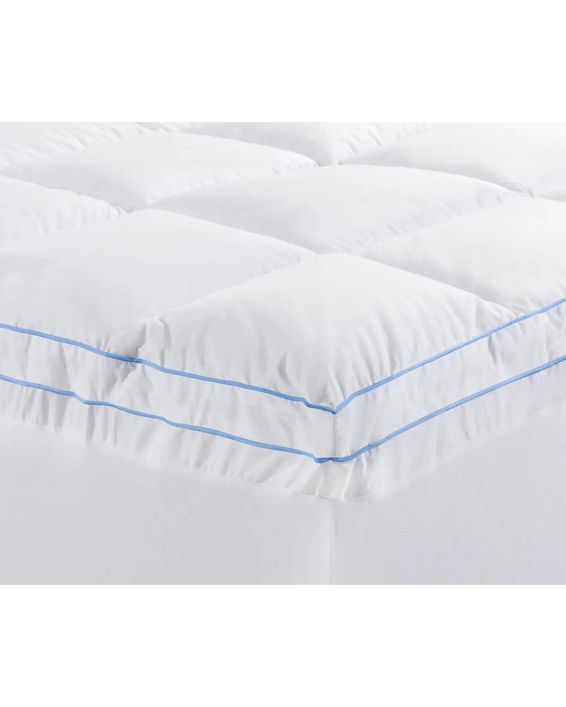 Cloudland 1000GSM Memory Resistant Microball Bed Mattress Topper - White Cloudland