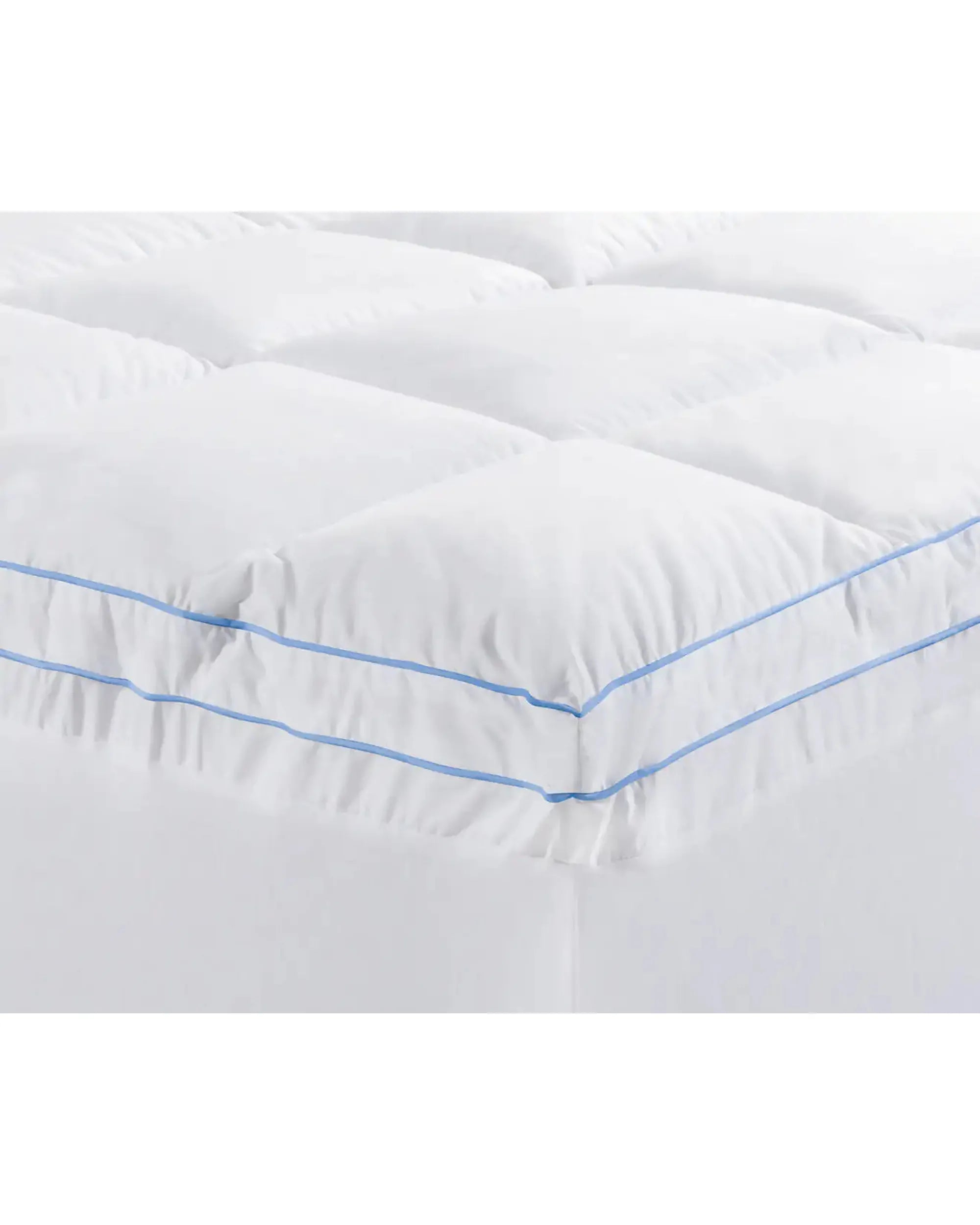 Cloudland 750GSM Memory Resistant Microball Bed Mattress Topper - White Cloudland