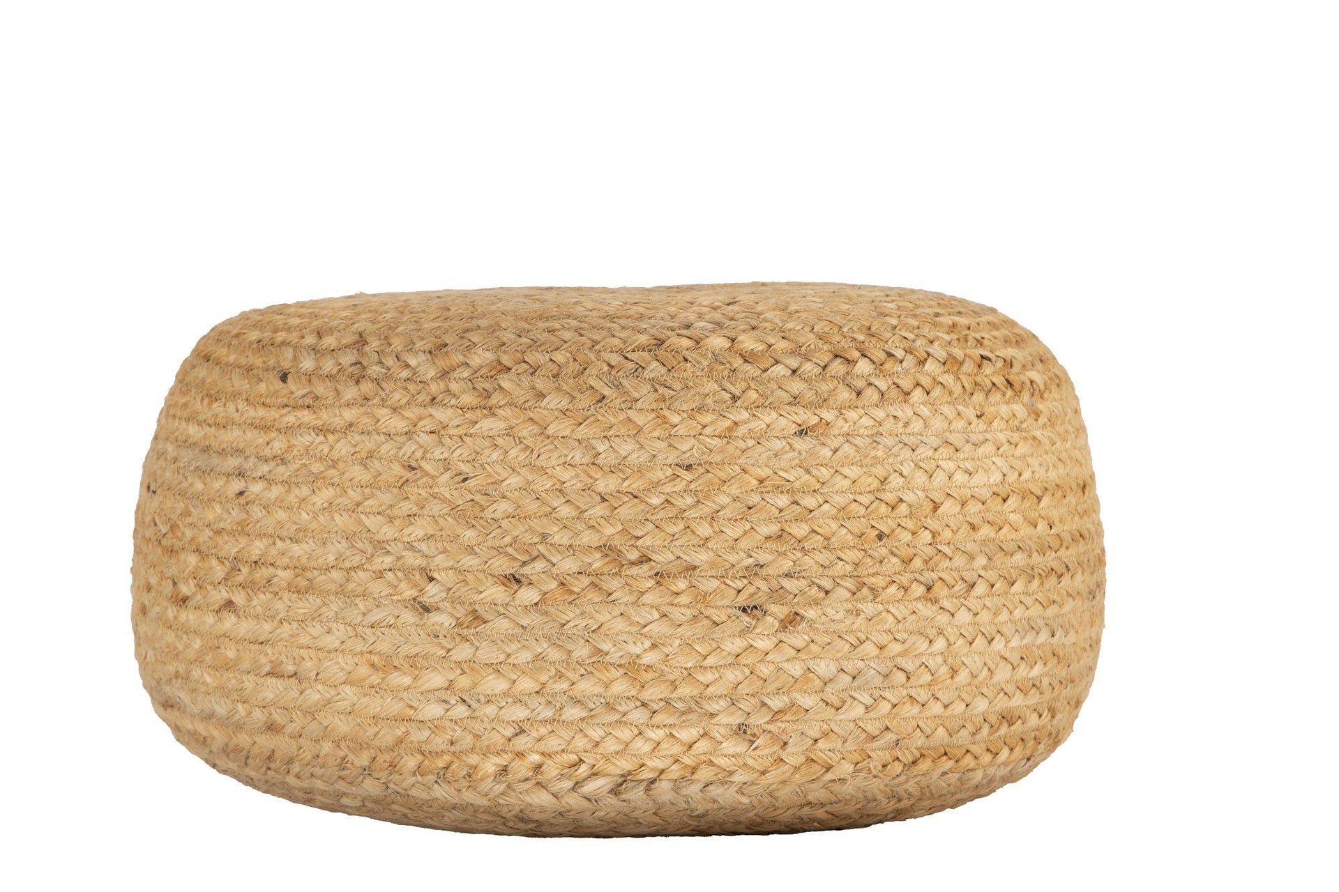 Ava Round Jute Pouf NATURAL Big Bedding Australia