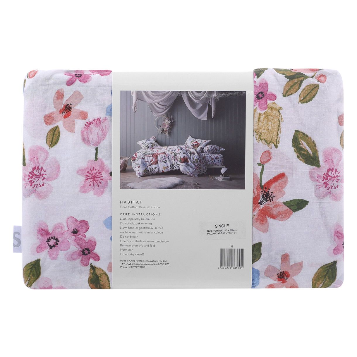 Happy Kids Habitat Printed Cotton Quilt Cover Set Happy Kids Bedding