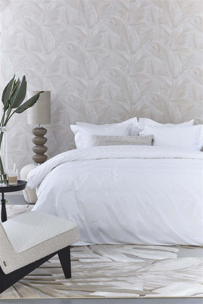 Riviera Maison Elowen White Cotton Quilt Cover Set Riviera Maison