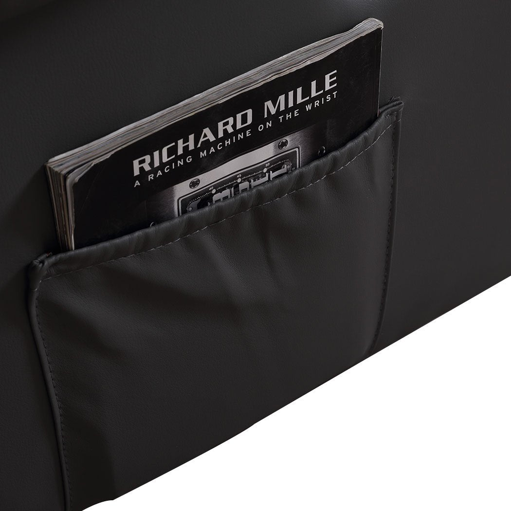 Massage Chair Recliner 8 Point Heated Lounge Sofa Armchair 360 Swivel Grey Levede