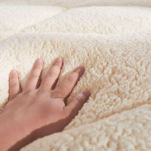 MATTRESS TOPPER 100% WOOL UNDERLAY REVERSIBLE Dreamz