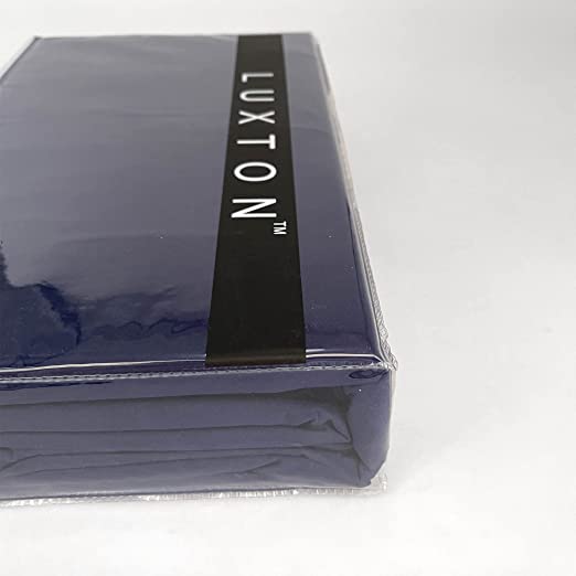 Luxton Pure Soft Quilt Cover Set - Navy Colour Luxton