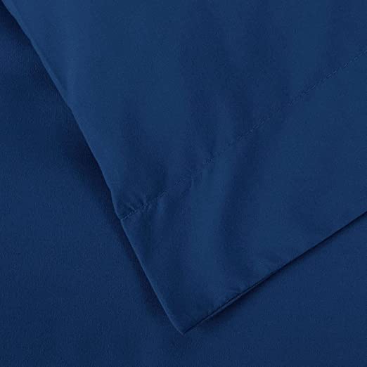 Luxton Pure Soft Quilt Cover Set - Navy Colour Luxton
