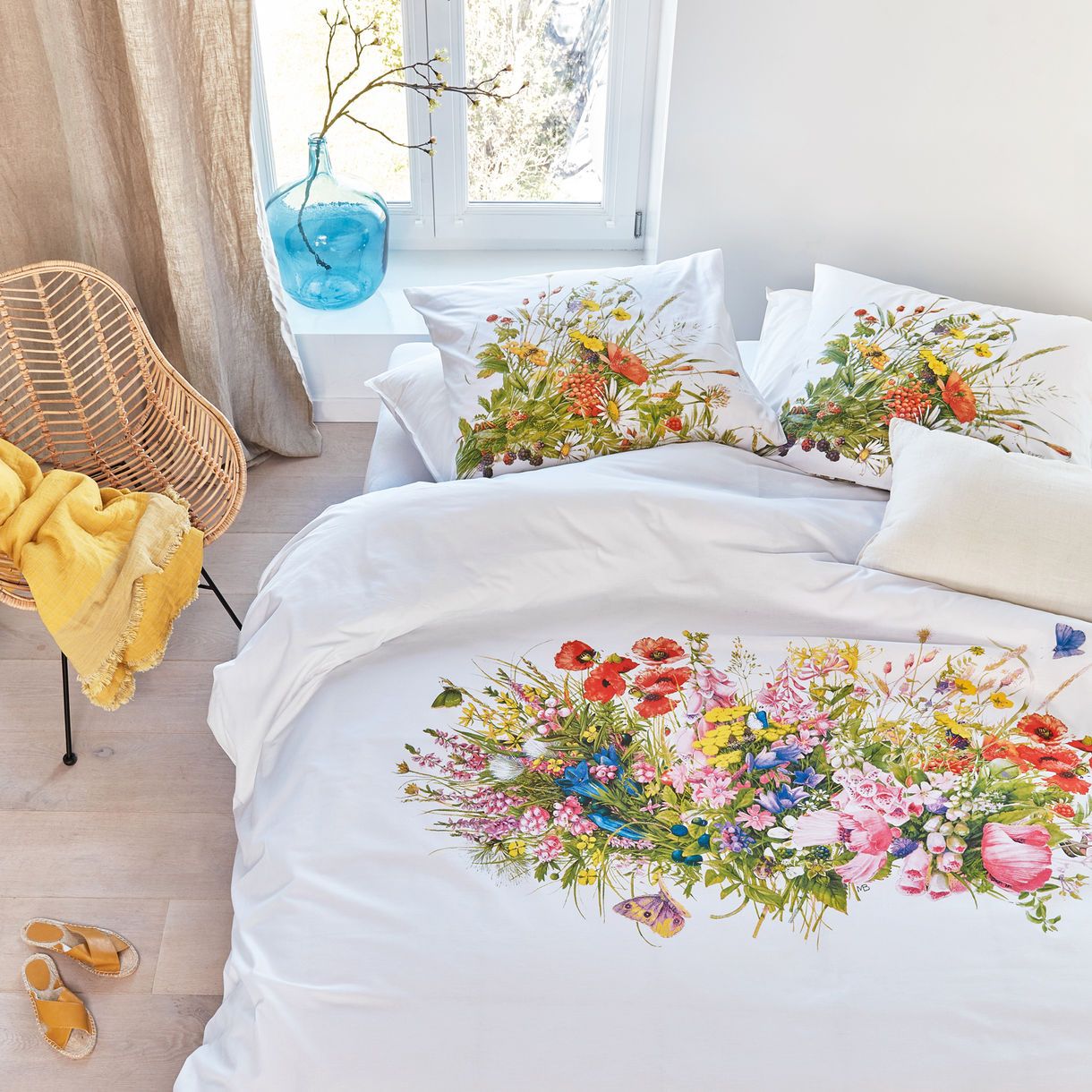 Bedding House Amazing Flowers Multi Marjolein Bastin Cotton Quilt Cover Sets Bedding House