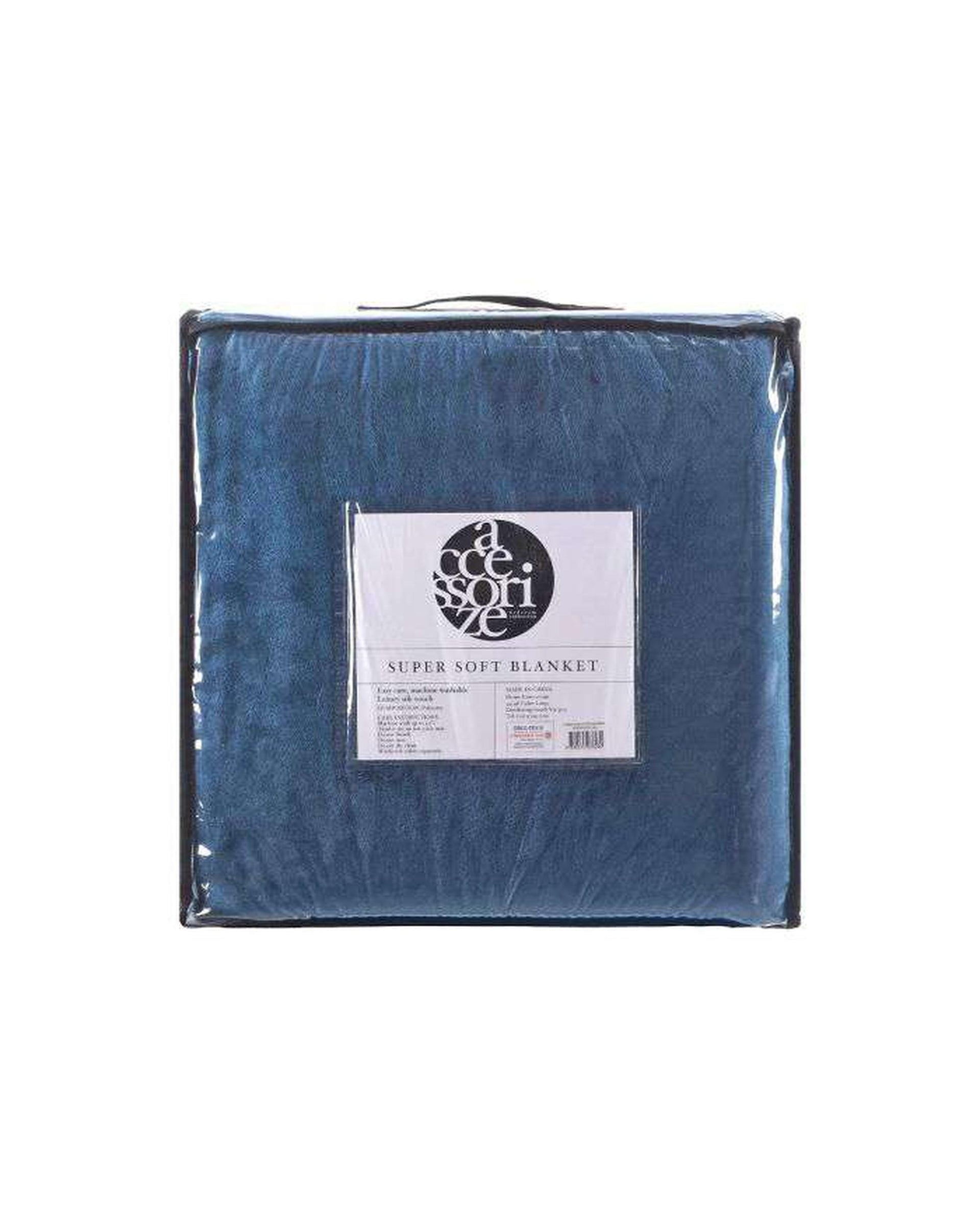 Accessorize Ink Blue Blankets Blush Accessorize