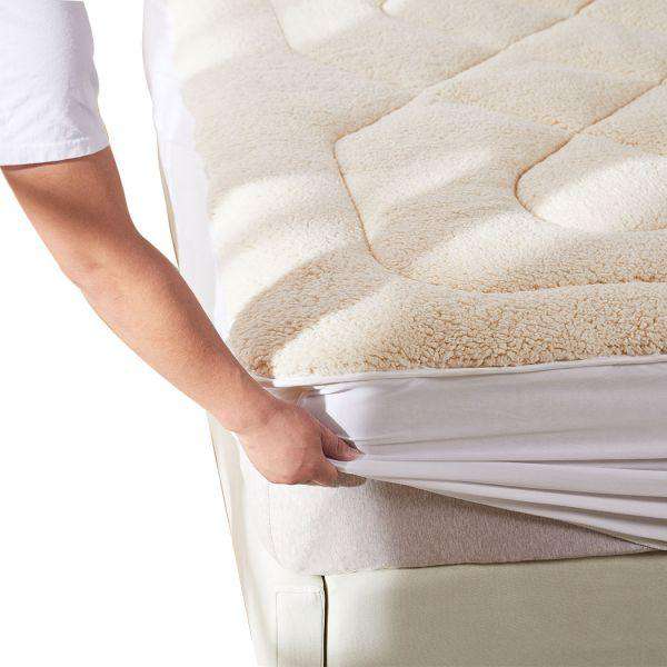 MATTRESS TOPPER 100% WOOL UNDERLAY REVERSIBLE Dreamz