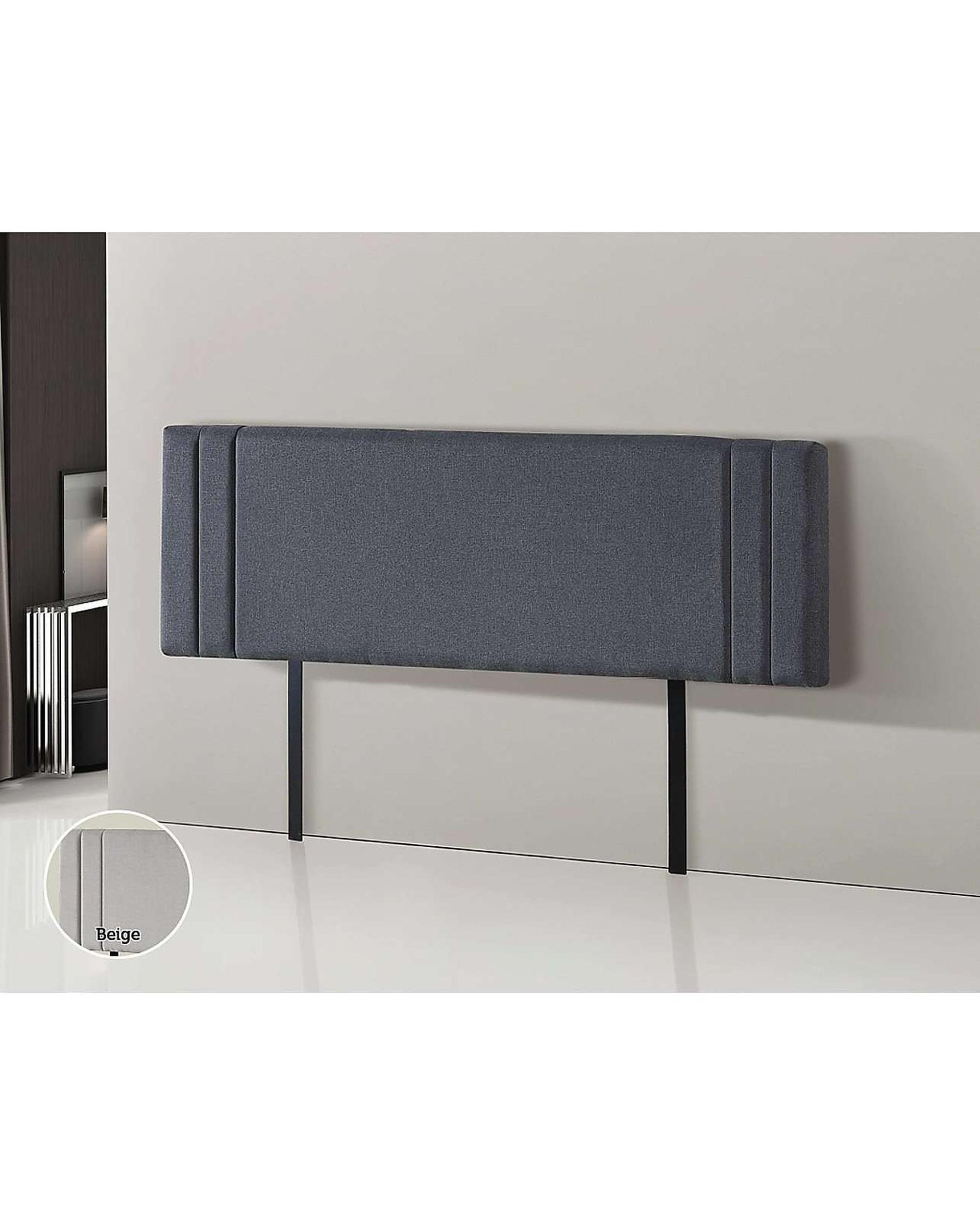 Deluxe Fabric Linen Bedhead - 2 Colours Palermo