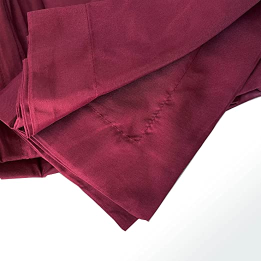 Luxton Pure Soft Quilt Cover Set - Burgundy Colour Luxton