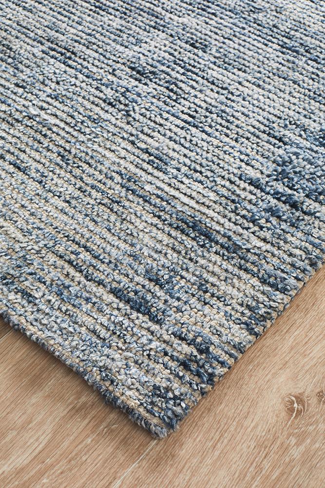 Allure Indigo Cotton Rayon Rug Rug Culture