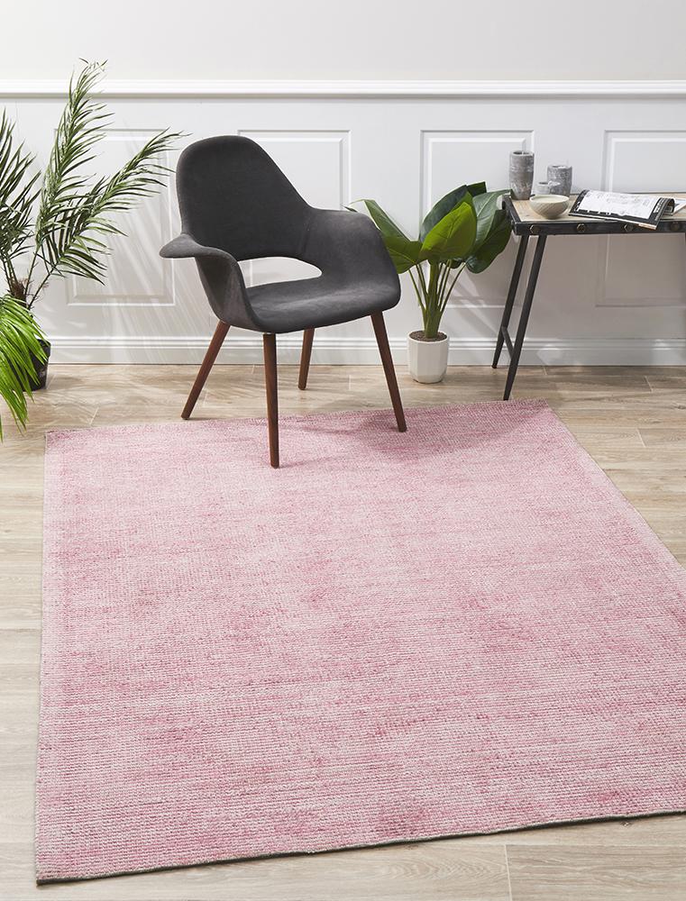 Allure Rose Cotton Rayon Rug Rug Culture