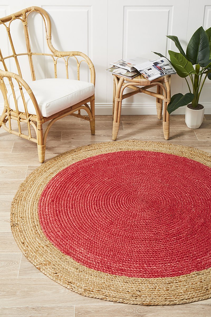 Atrium Polo Round Cherry Rug Culture