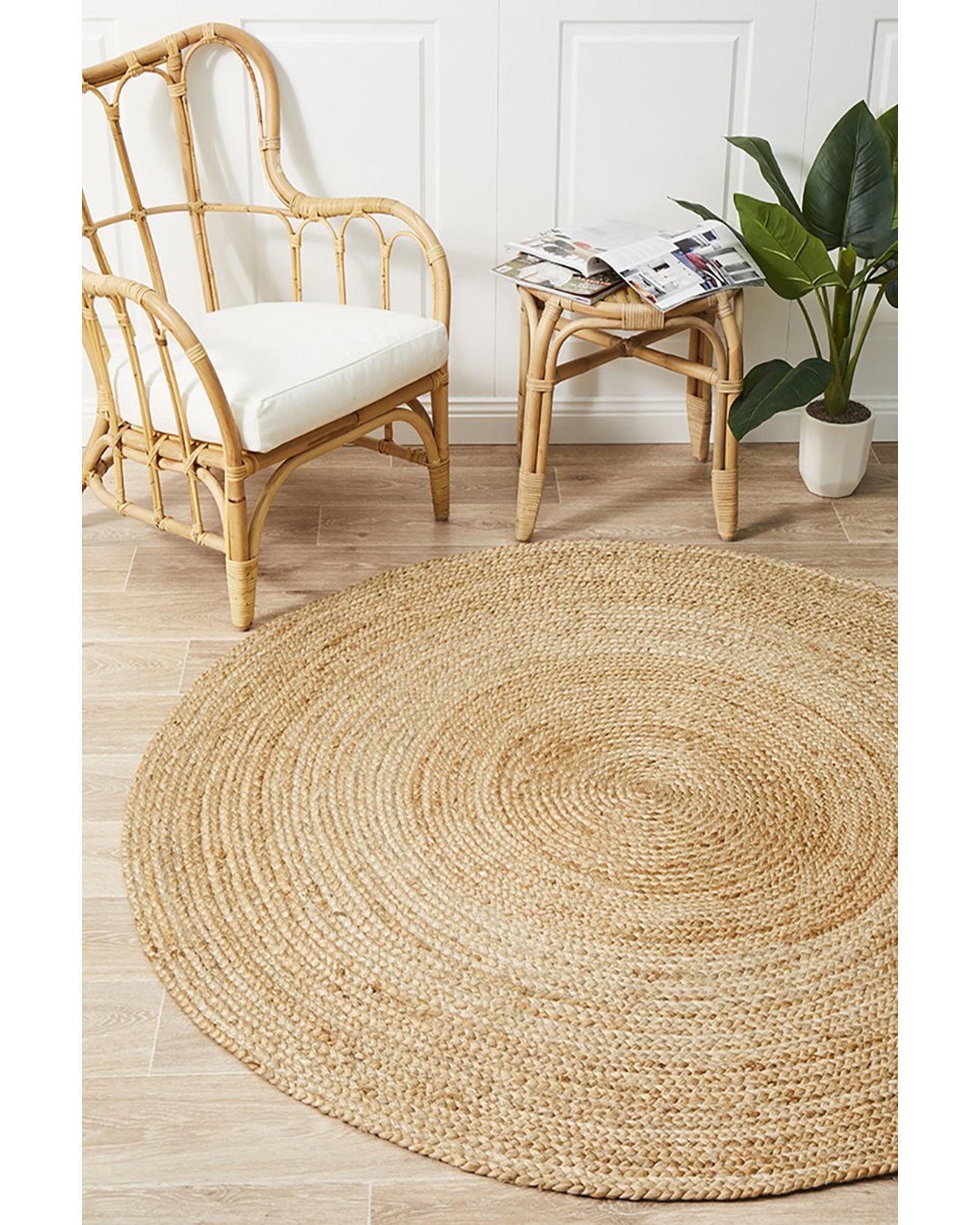 Atrium Polo Round Natural Rug Culture