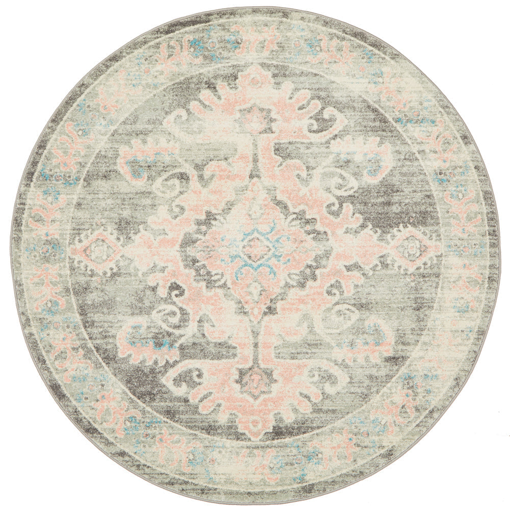 Avenue 701 Grey Round Rug Rug Culture