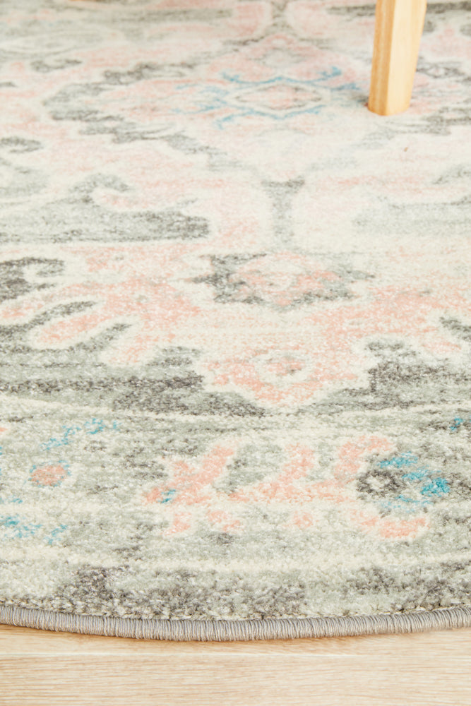 Avenue 701 Grey Round Rug Rug Culture