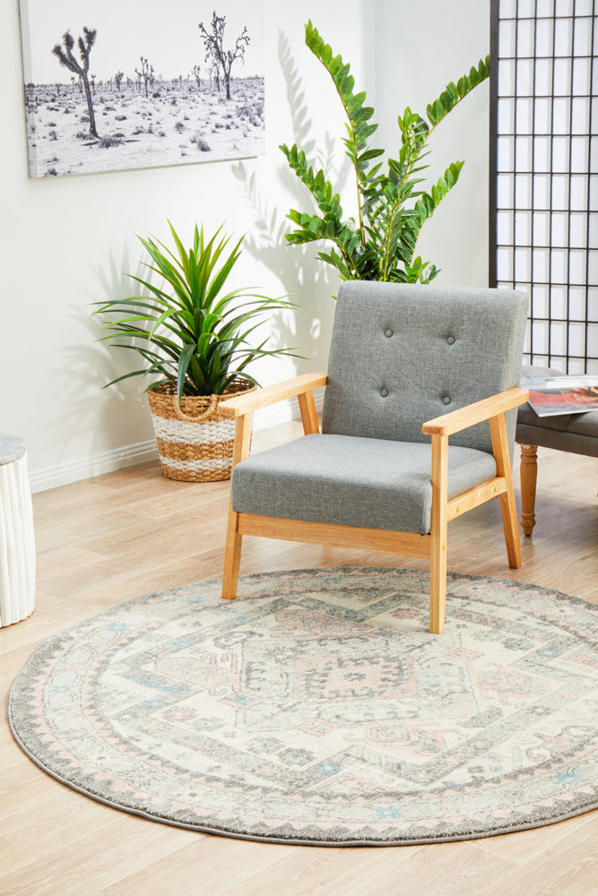 Avenue 704 Silver Round Rug Rug Culture