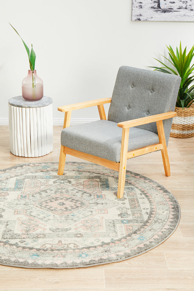 Avenue 704 Silver Round Rug Rug Culture