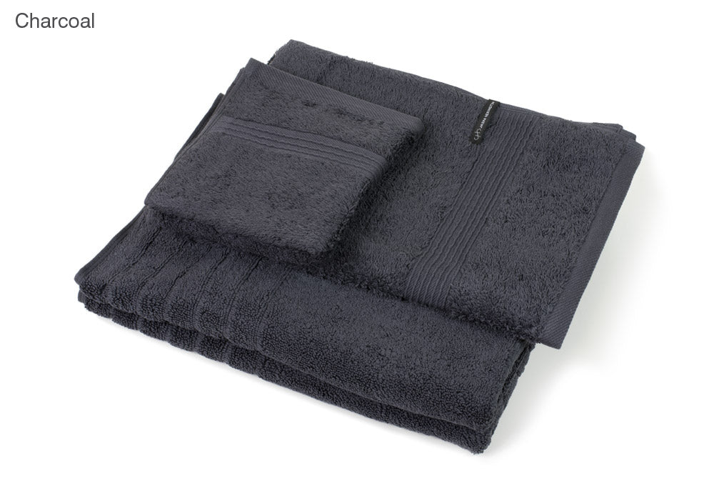 Jaspa Herington Egyptian Cotton BATH TOWELS – ACCESSORY PACK -  Charcoal Herington
