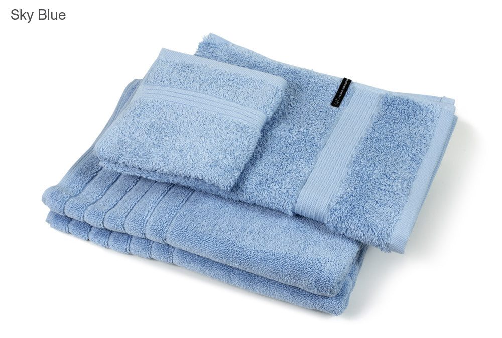 Jaspa Herrngton Egyptian Cotton BATH TOWELS – ACCESSORY PACK -  Sky Blue Herington