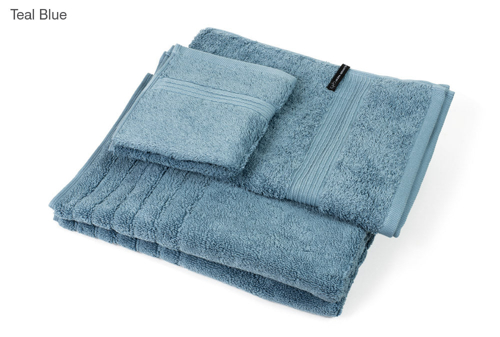 Jaspa Herington Egyptian Cotton BATH TOWELS – ACCESSORY PACK -  Teal Blue Herington