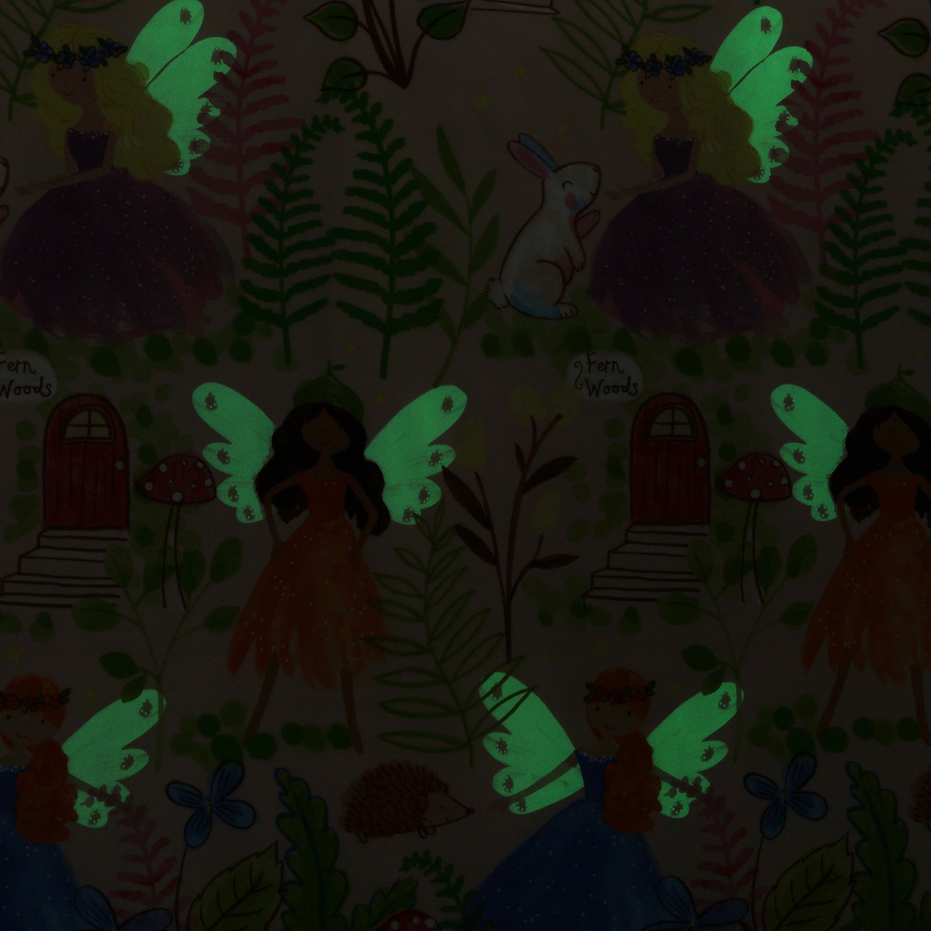 Happy Kids Fairy Tales Glow-in-the-Dark Quilt Cover Set Happy Kids Bedding