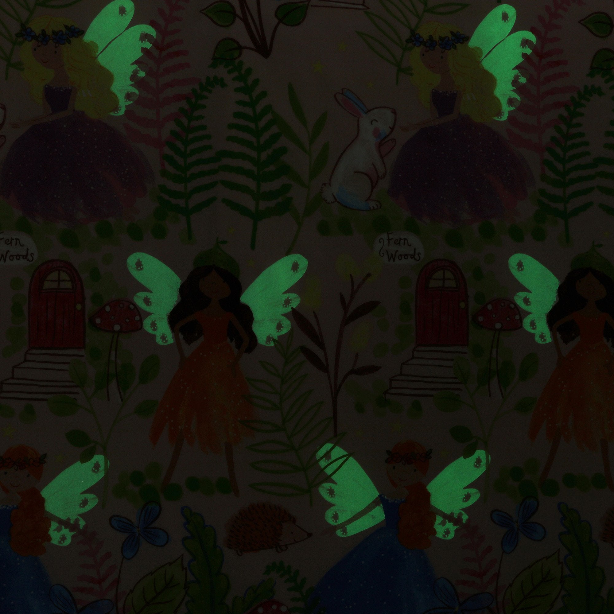 Happy Kids Fairy Tales Glow-in-the-Dark Quilt Cover Set Happy Kids Bedding