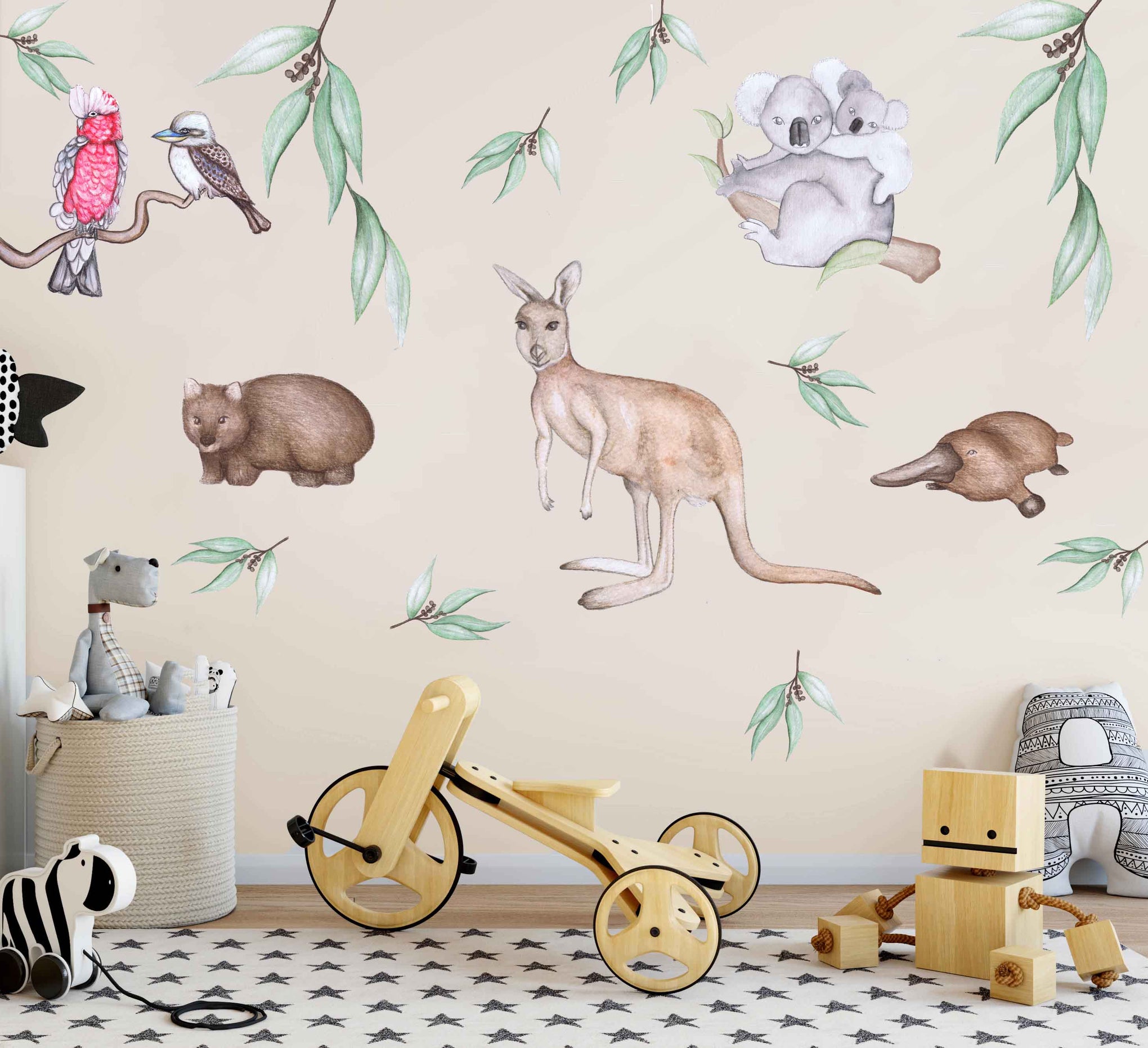 Kids Australian animal wall sticker