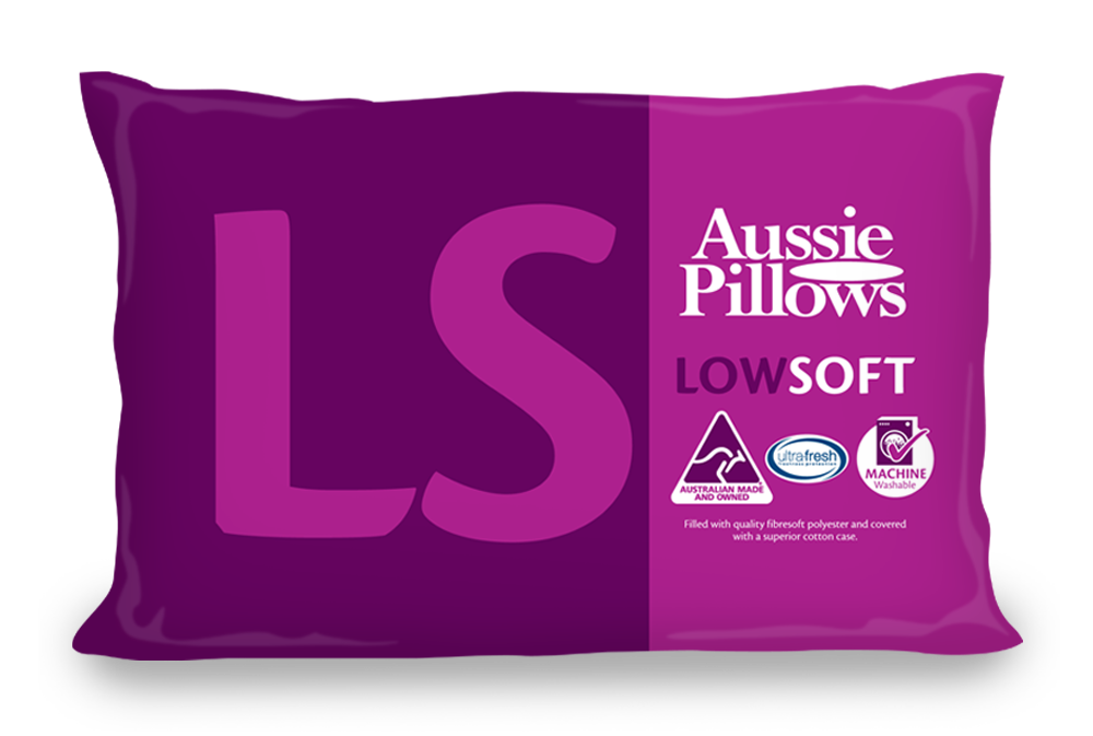 Aussie Pillows - Standard Pillow - Low & Soft Aussie Pillows