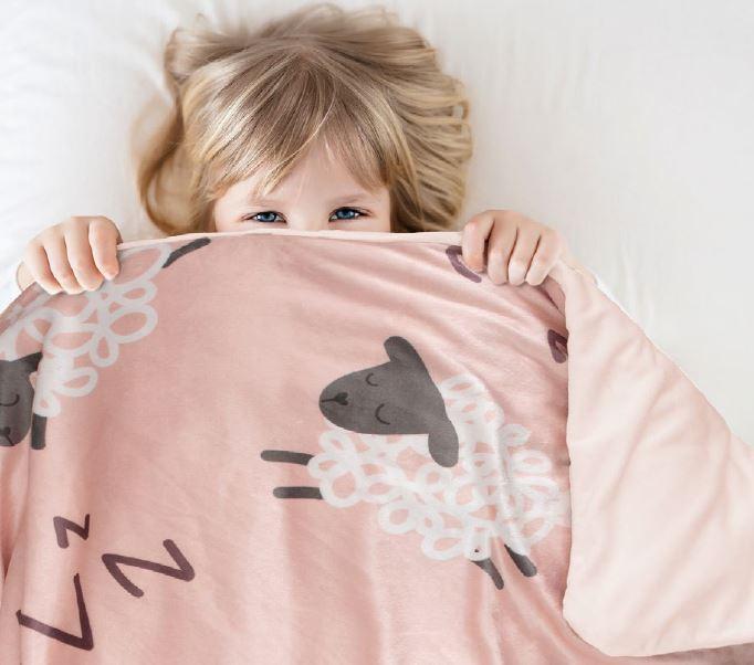 Jelly Bean Kids BAA BAA Weighted Blanket - PINK Jelly Bean Kids