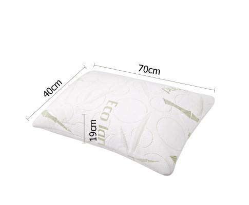 2 x Bamboo Pillow with Memory Foam Giselle