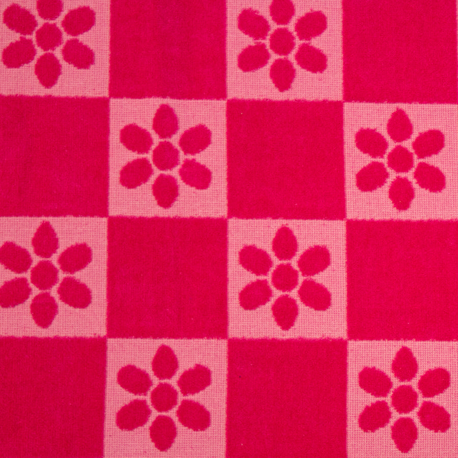 Bambury Daisy Check Robe - Pink Bambury
