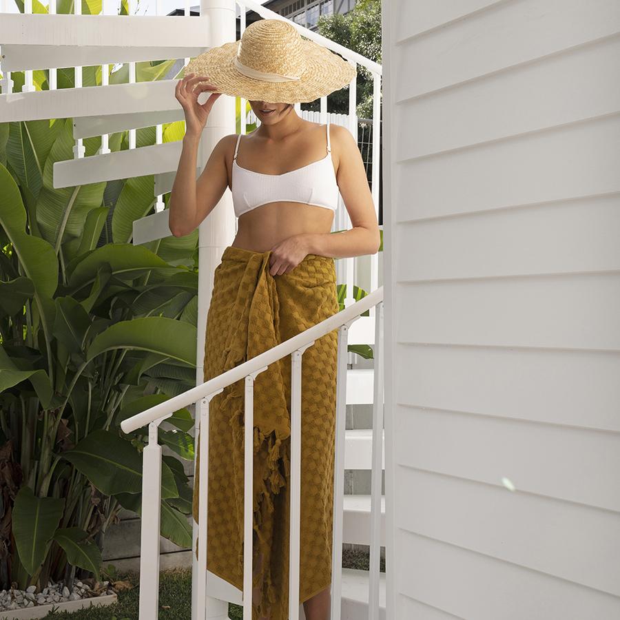 Bambury Paloma Towel - Tobacco Bambury