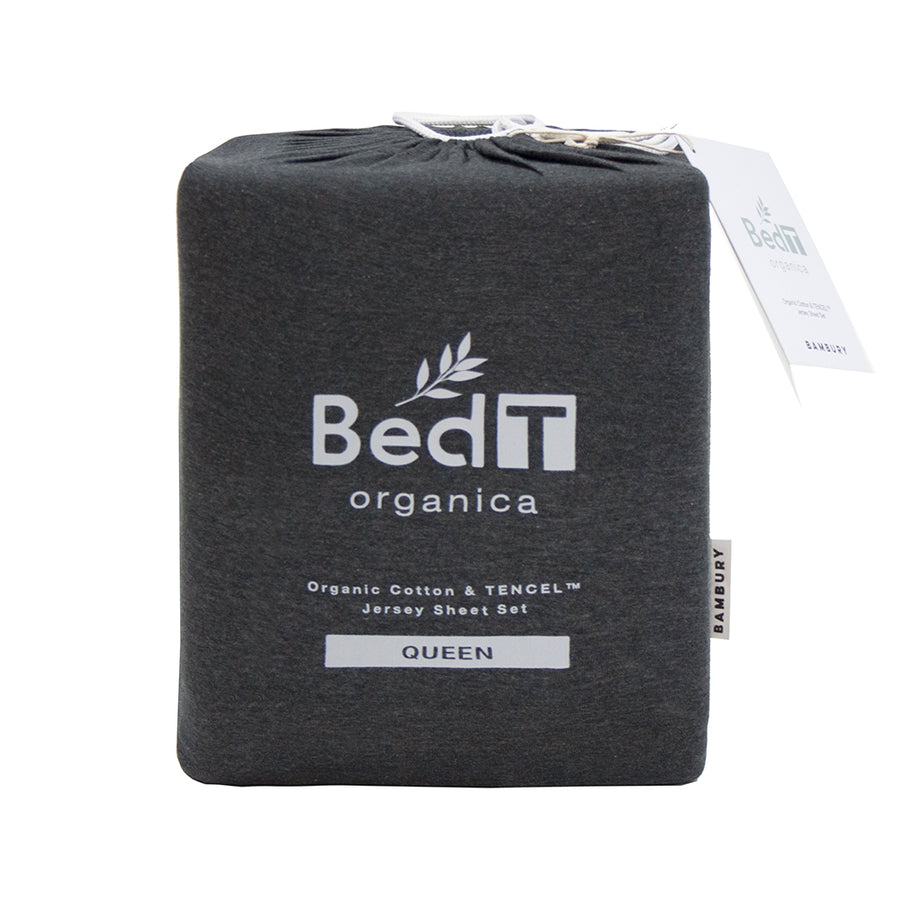 Bambury BedT Organica Sheet Set - Charcoal Bambury