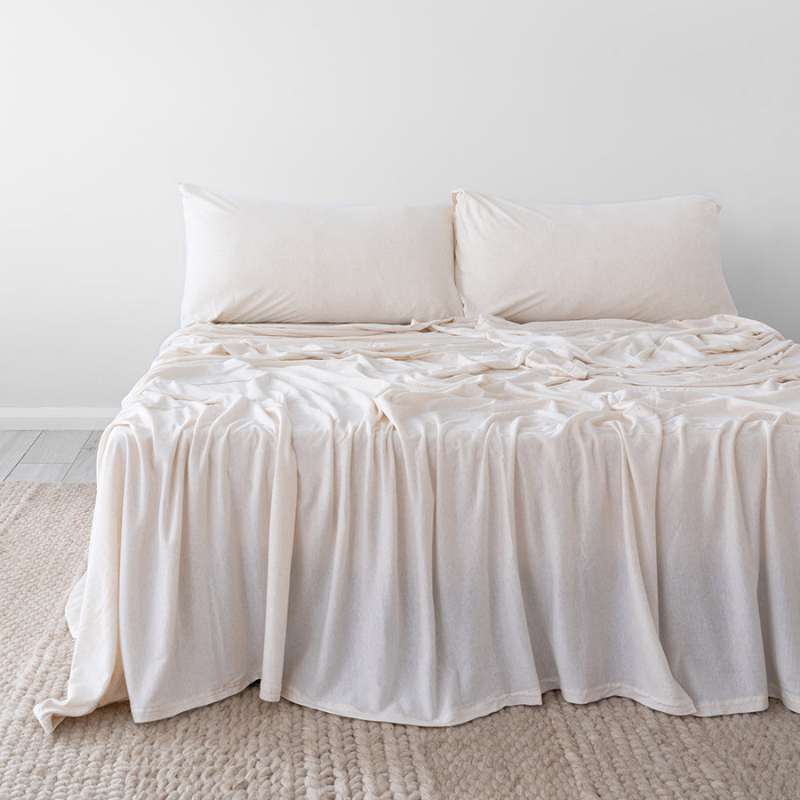 Bambury BedT Organica Sheet Set - Stone Bambury