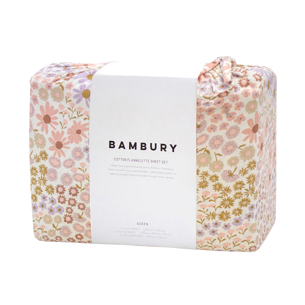 Bambury Millie Flannelette Sheet Set Bambury