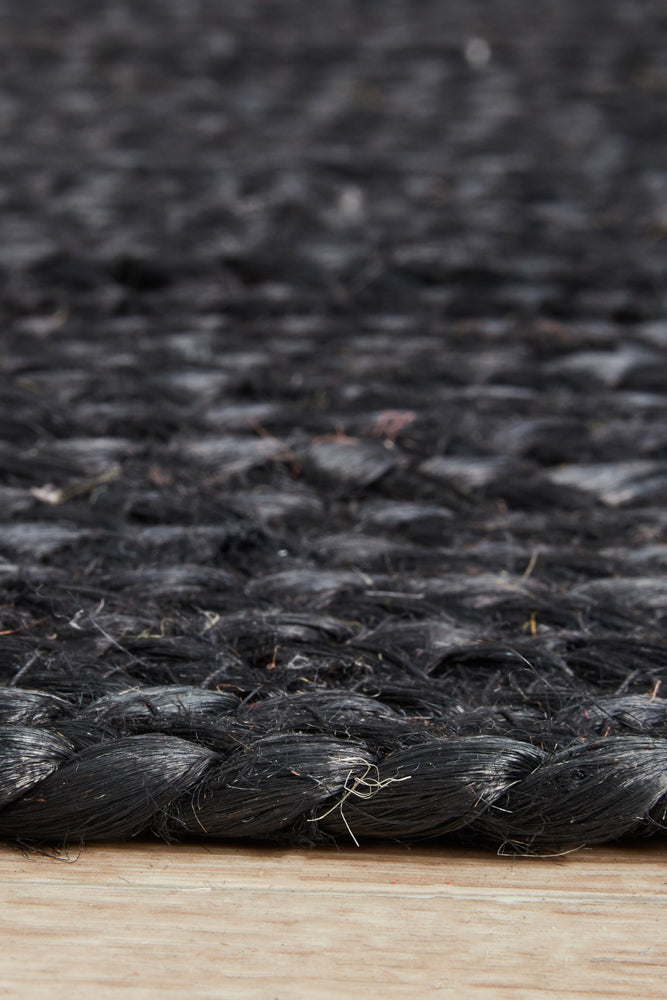 Bondi Black Runner Rug RUG CULTURE