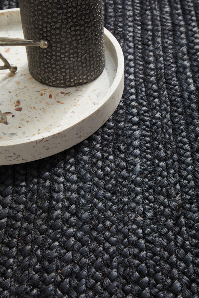 Bondi Black Runner Rug RUG CULTURE