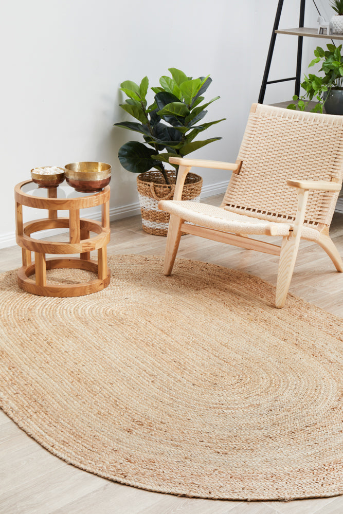 Bondi Natural Oval Rug RUG CULTURE