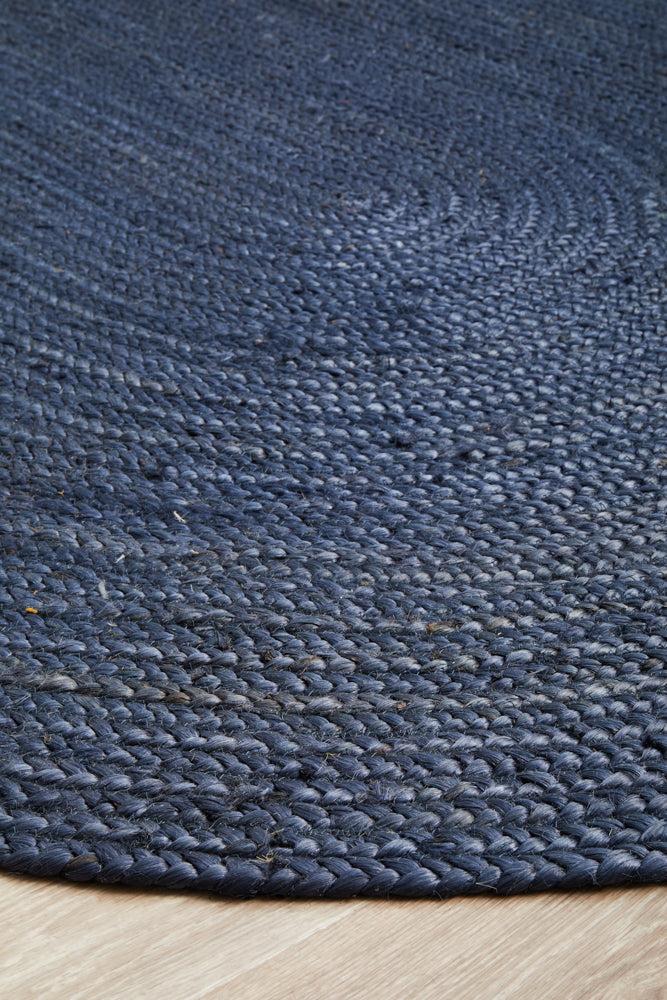 Bondi Navy Oval Rug RUG CULTURE