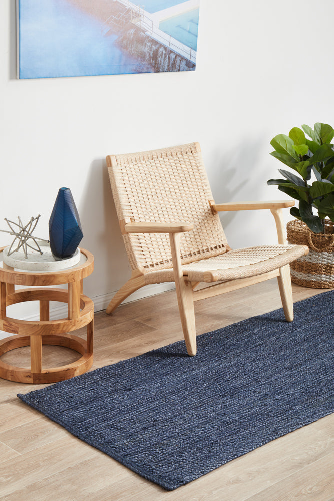 Bondi Navy Runner Rug RUG CULTURE