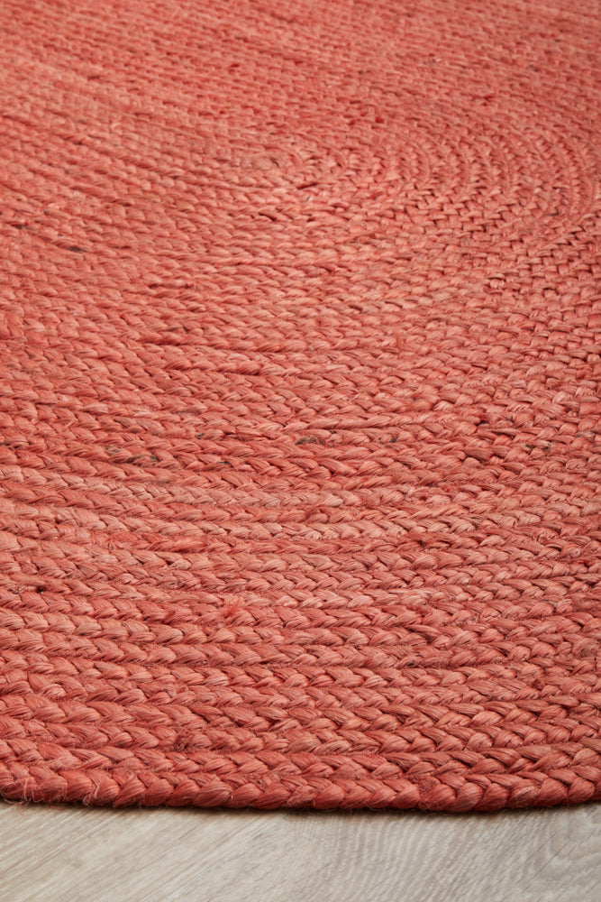 Bondi Terracotta Oval Rug RUG CULTURE