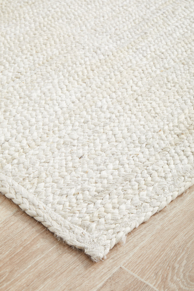 Bondi White Runner Rug RUG CULTURE